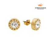 Brincos Ponto de Luz Banhados em Ouro 18k