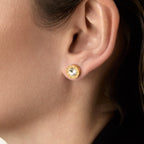 Brincos Ponto de Luz Banhados em Ouro 18k