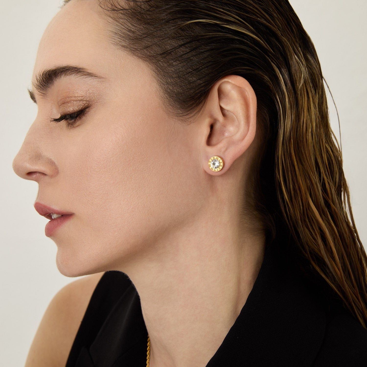 Brincos Ponto de Luz Banhados em Ouro 18k