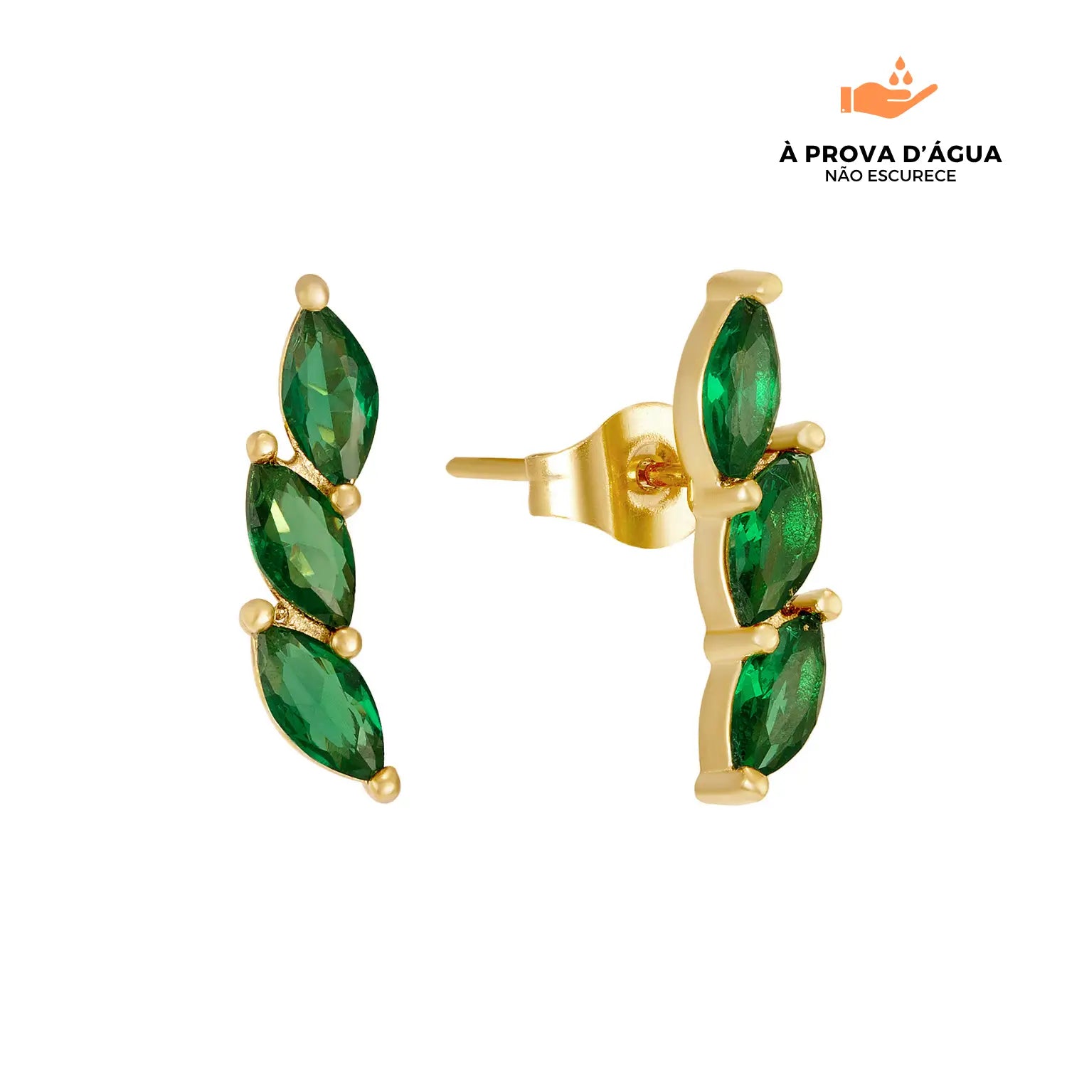 Brincos Florença Banhados em Ouro 18k