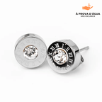 Brincos Ponto de Luz Banhados em Prata