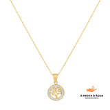 Colar Árvore da Vida Banhado em Ouro 18k