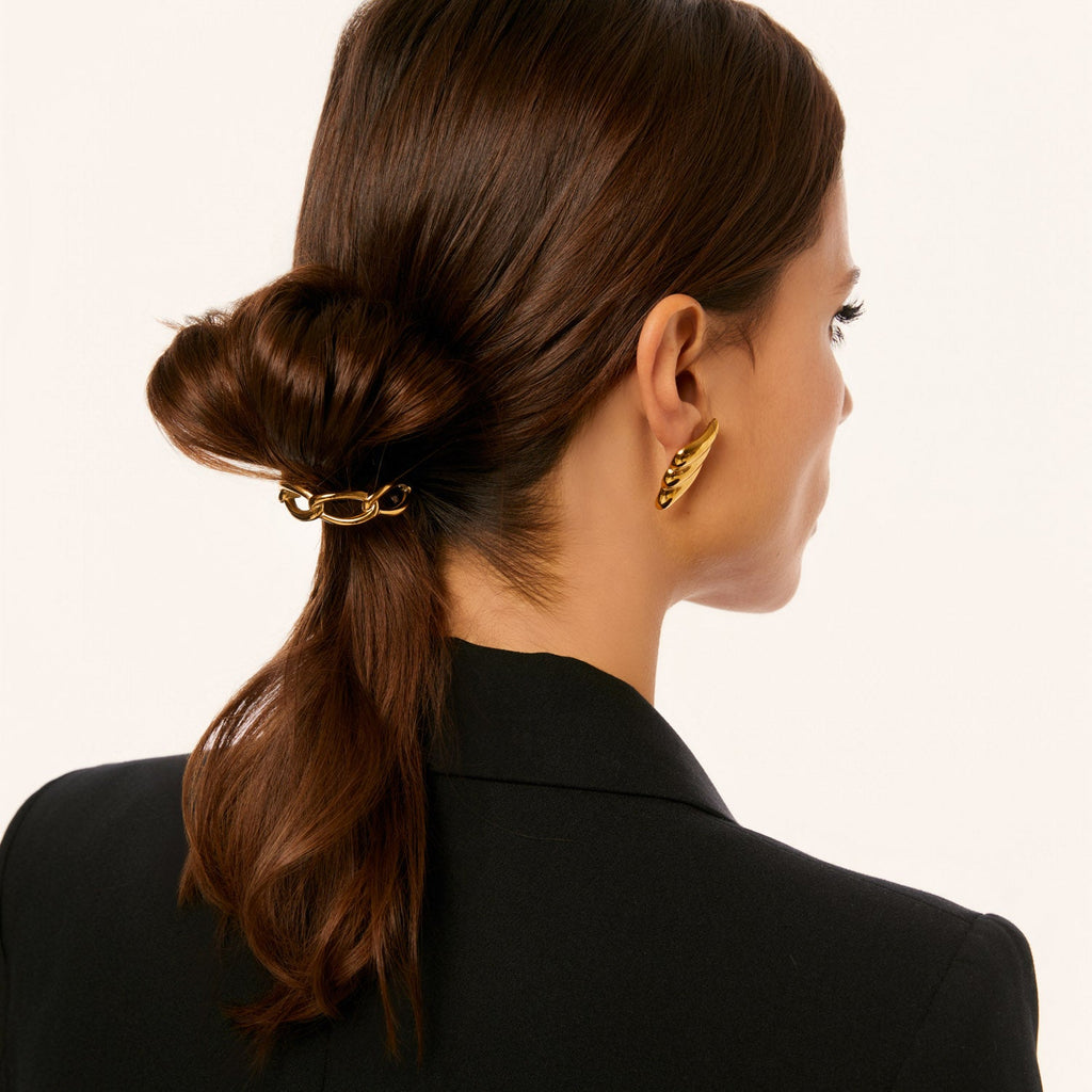 Elástico Corrente Gabriela Banhado em Ouro 18k