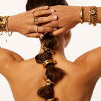 Mix de 3 Elásticos Banhados em Ouro 18k