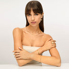 Brincos Georgina Banhados em Ouro 18k