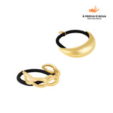 Mix de 2 Elásticos Banhados em Ouro 18k