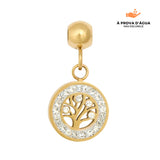 Pingente Árvore da Vida Banhado em Ouro 18k