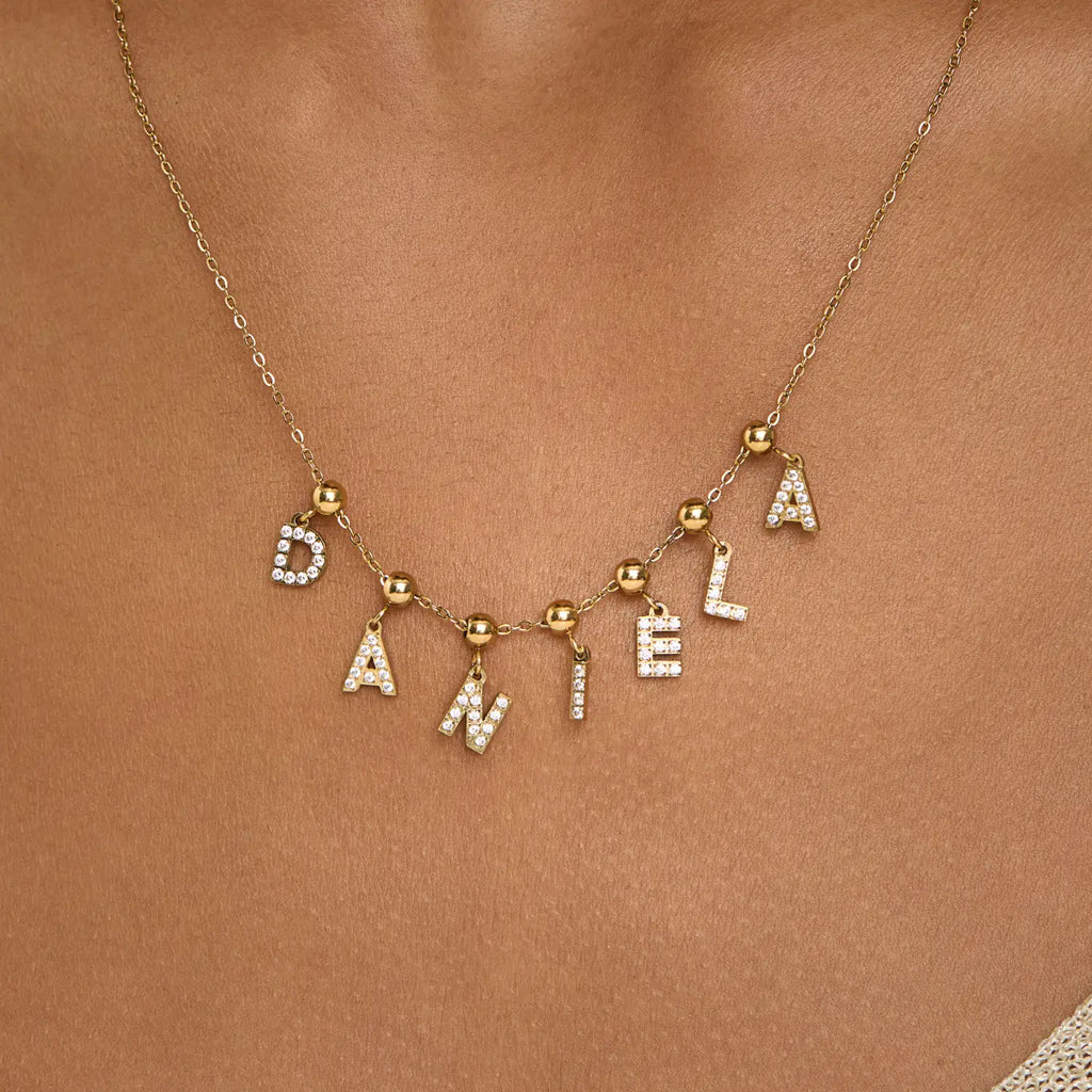 Pingente Inicial A Banhado em Ouro 18k