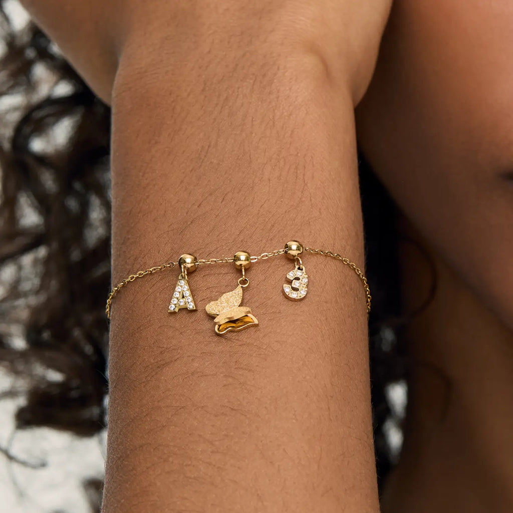 Pingente Inicial A Banhado em Ouro 18k