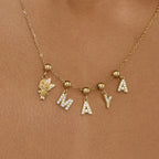 Pingente Inicial M Banhado em Ouro 18k