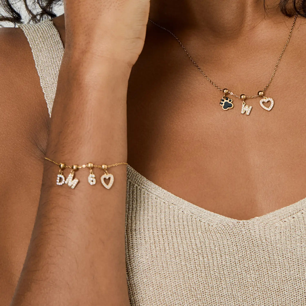 Pingente Inicial M Banhado em Ouro 18k