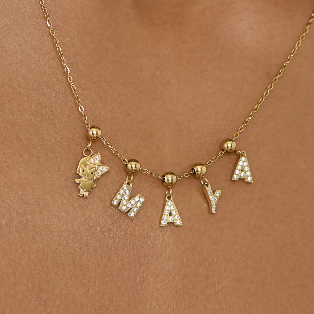 Pingente Minha Menina Banhado em Ouro 18k