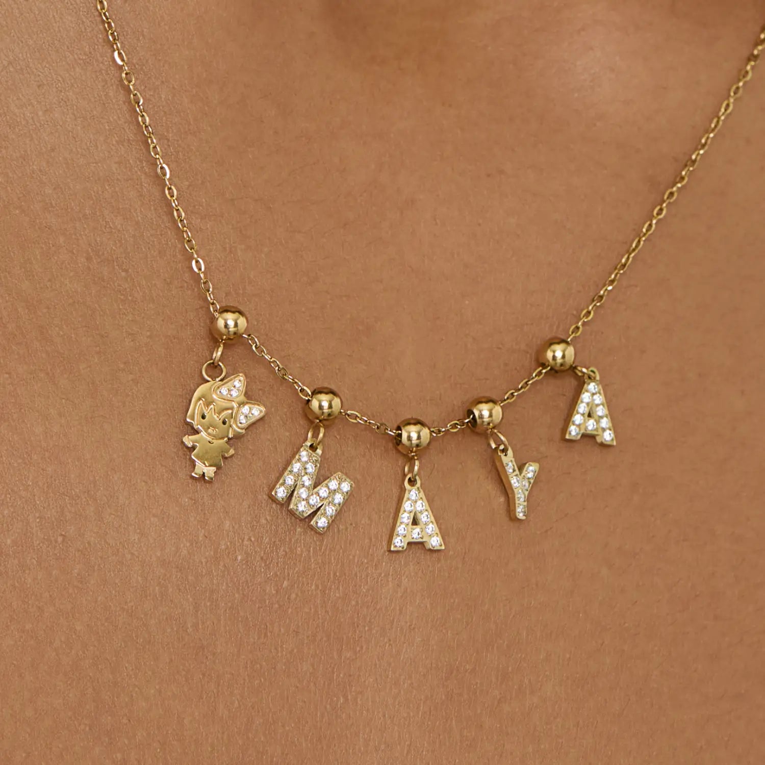 Pingente Minha Menina Banhado em Ouro 18k