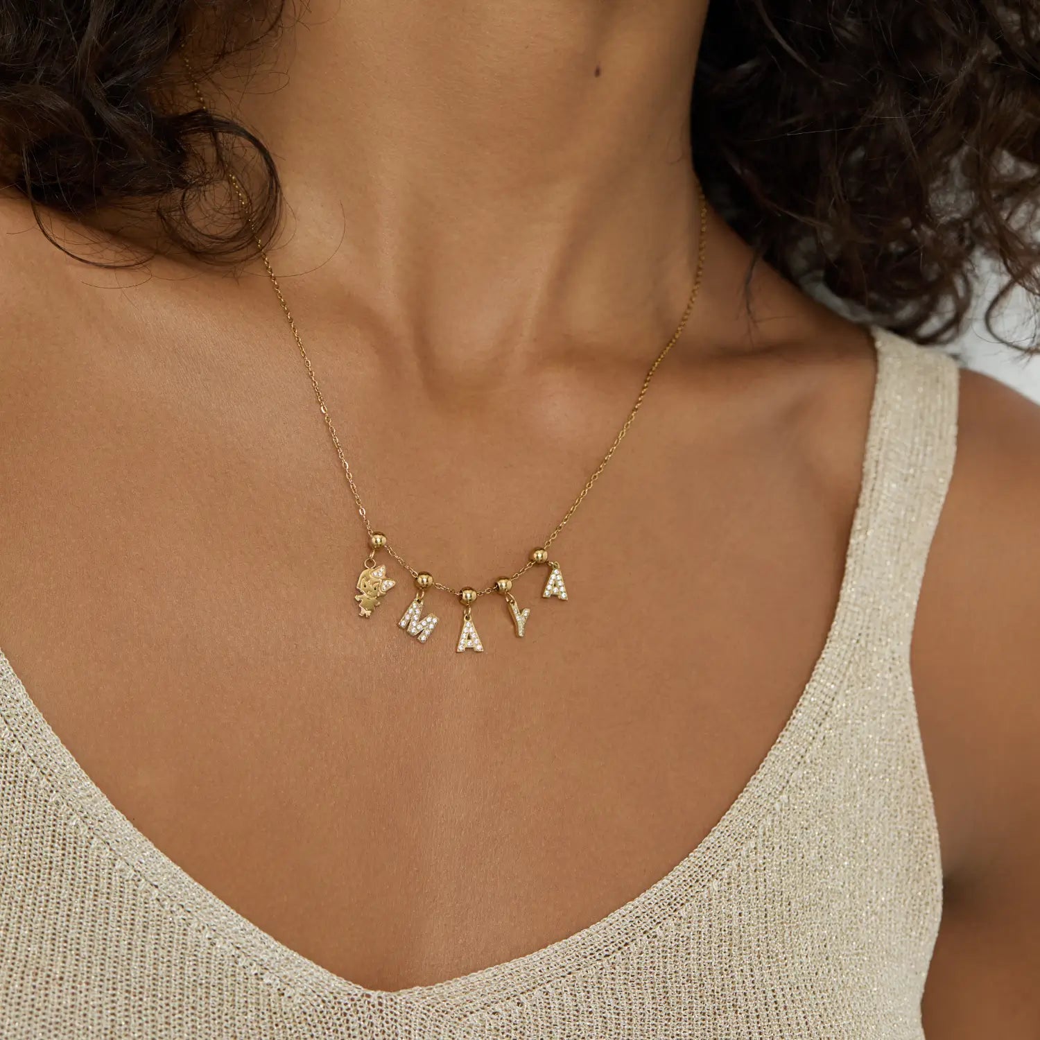 Pingente Minha Menina Banhado em Ouro 18k