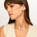 Brincos de Trevo Banhados em Prata