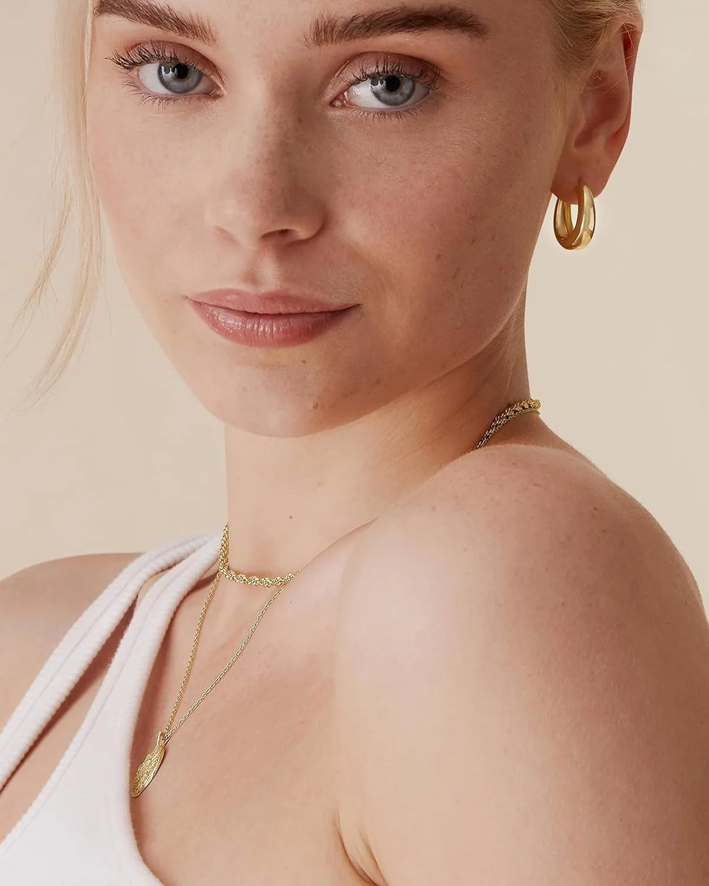 Brincos de Argola Grossa Banhados a Ouro 14K em Prata 925 – Estilo Minimalista e Elegante