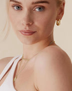 Brincos de Argola Grossa Banhados a Ouro 14K em Prata 925 – Estilo Minimalista e Elegante