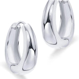 Brincos de Argola Grossa Banhados a Ouro 14K em Prata 925 – Estilo Minimalista e Elegante